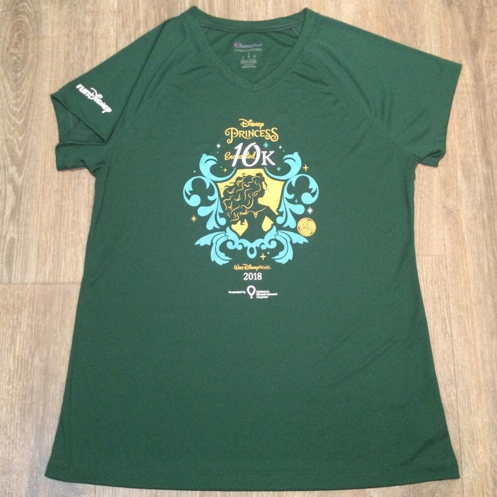 Disney Princess 10k Enchanted marathon T-Shirt jersey 2018 L